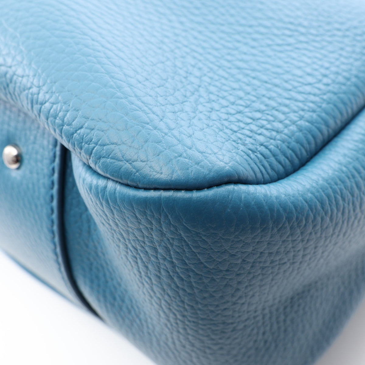 ALH SHOPPING PICCOLA 2WAY ハンドバッグ トートバッグ レザー ブルー トッズ