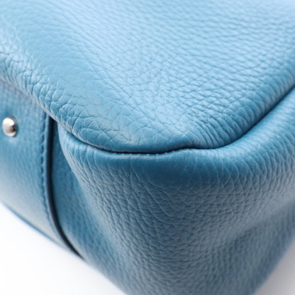 ALH SHOPPING PICCOLA 2WAY ハンドバッグ トートバッグ レザー ブルー トッズ