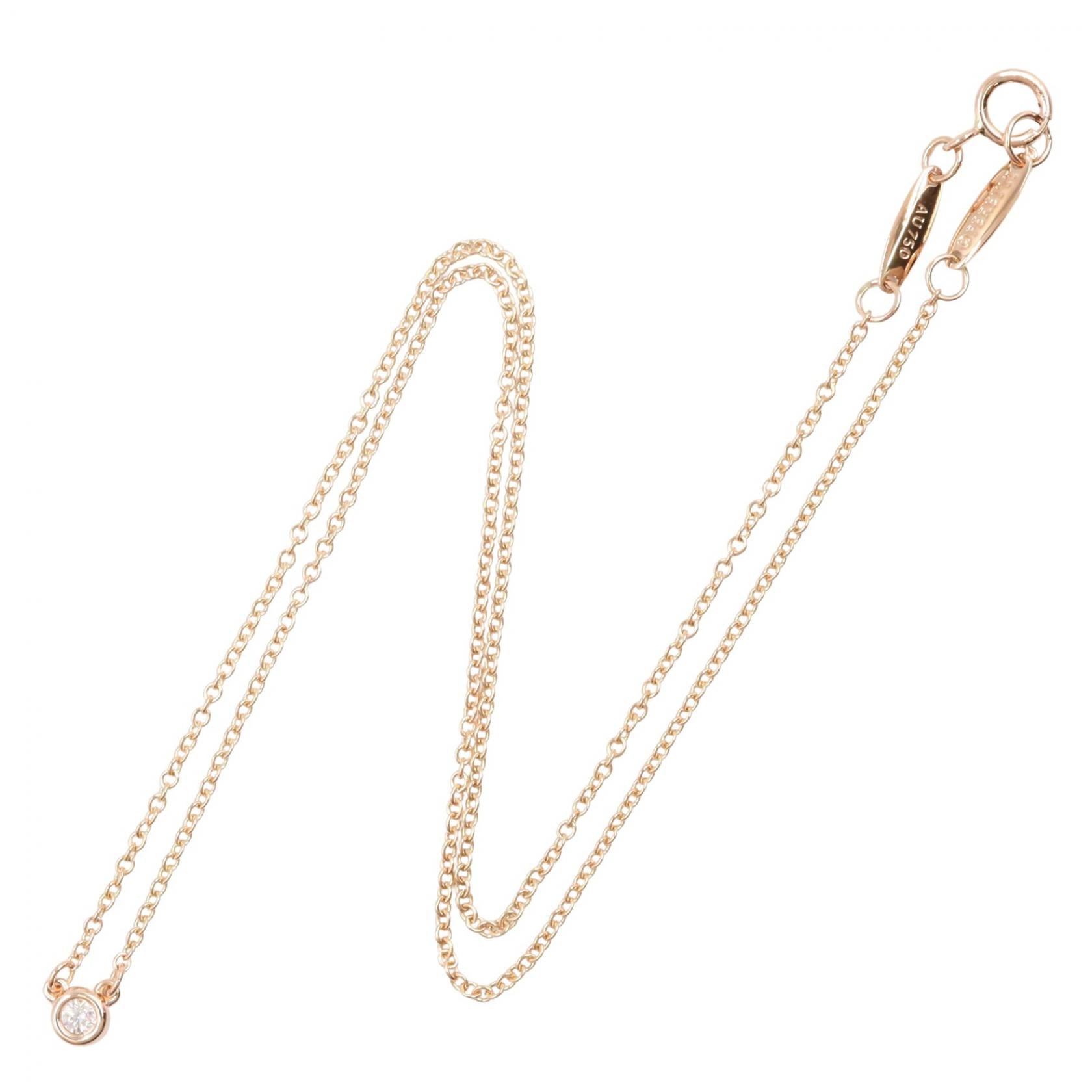 バイザヤード ダイヤ ネックレス ネックレス K18PG ダイヤモンド ピンクゴールド クリア ティファニー アクセサリー TIFFANY & Co.