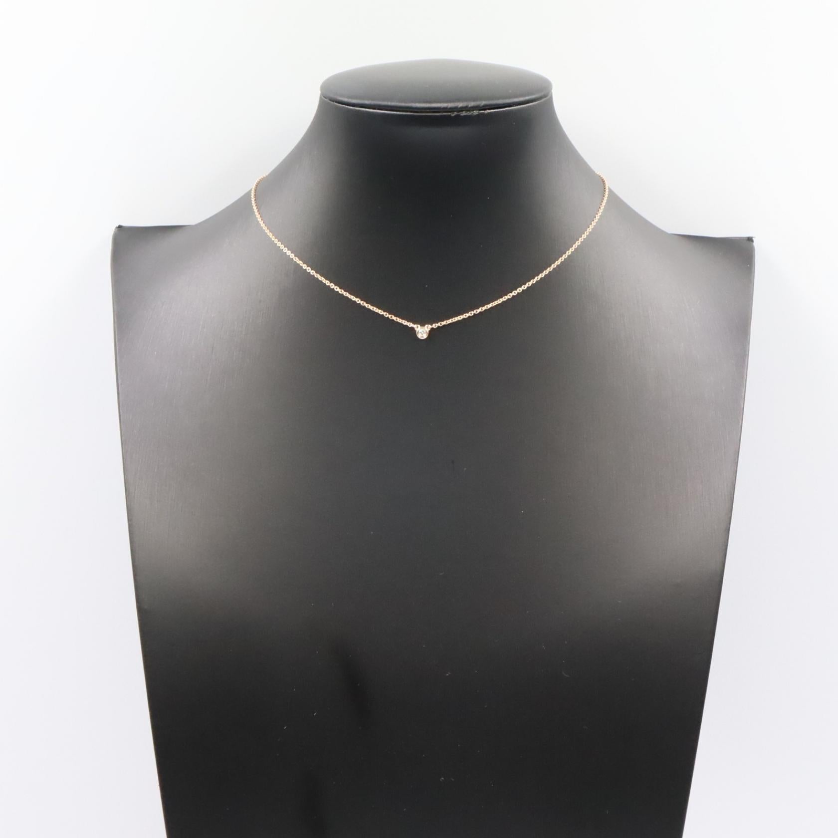 バイザヤード ダイヤ ネックレス ネックレス K18PG ダイヤモンド ピンクゴールド クリア ティファニー アクセサリー TIFFANY & Co.
