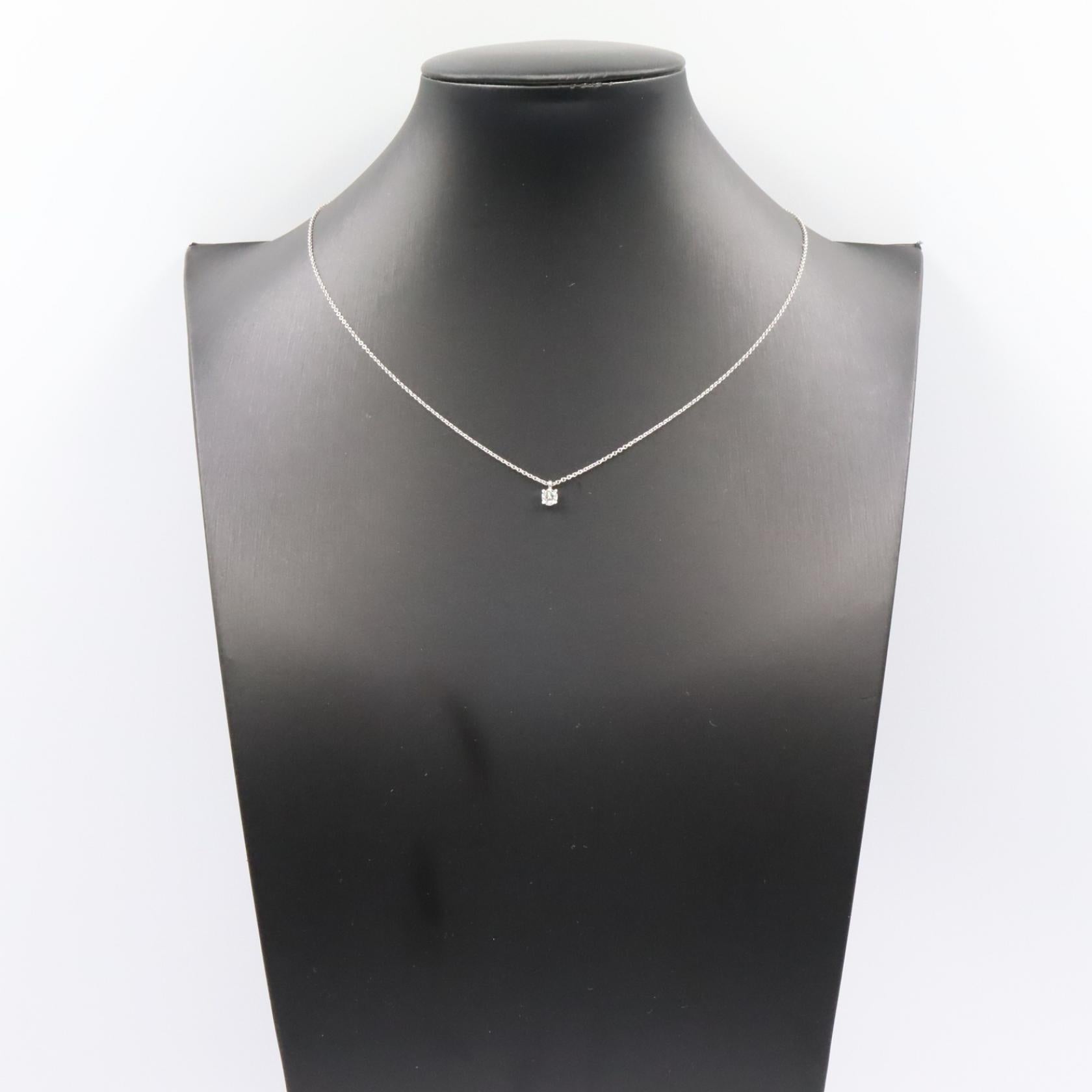 ソリティア ダイヤ ネックレス ネックレス PT950 ダイヤモンド プラチナ クリア ティファニー アクセサリー TIFFANY & Co.