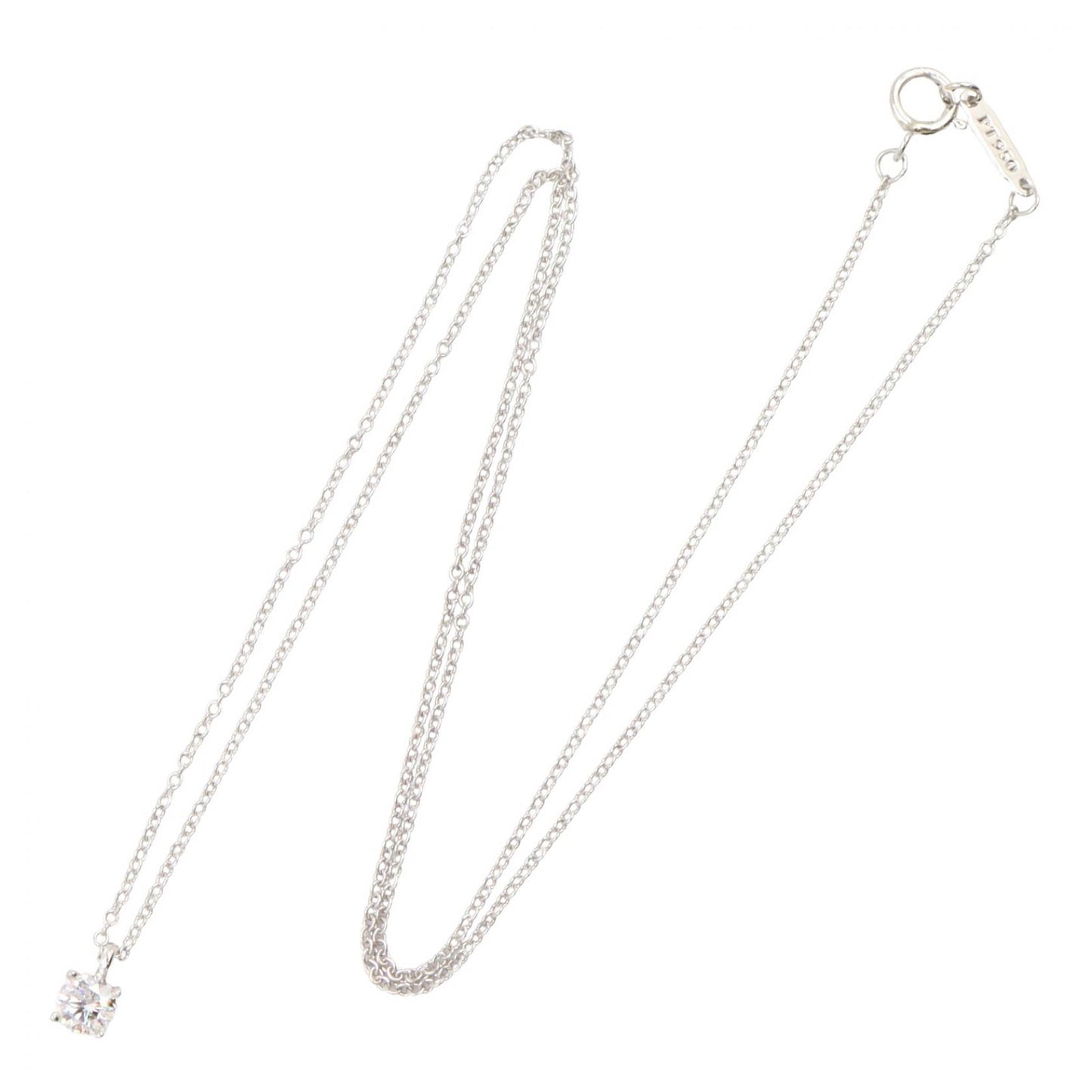 ソリティア ダイヤ ネックレス ネックレス PT950 ダイヤモンド プラチナ クリア ティファニー アクセサリー TIFFANY & Co.