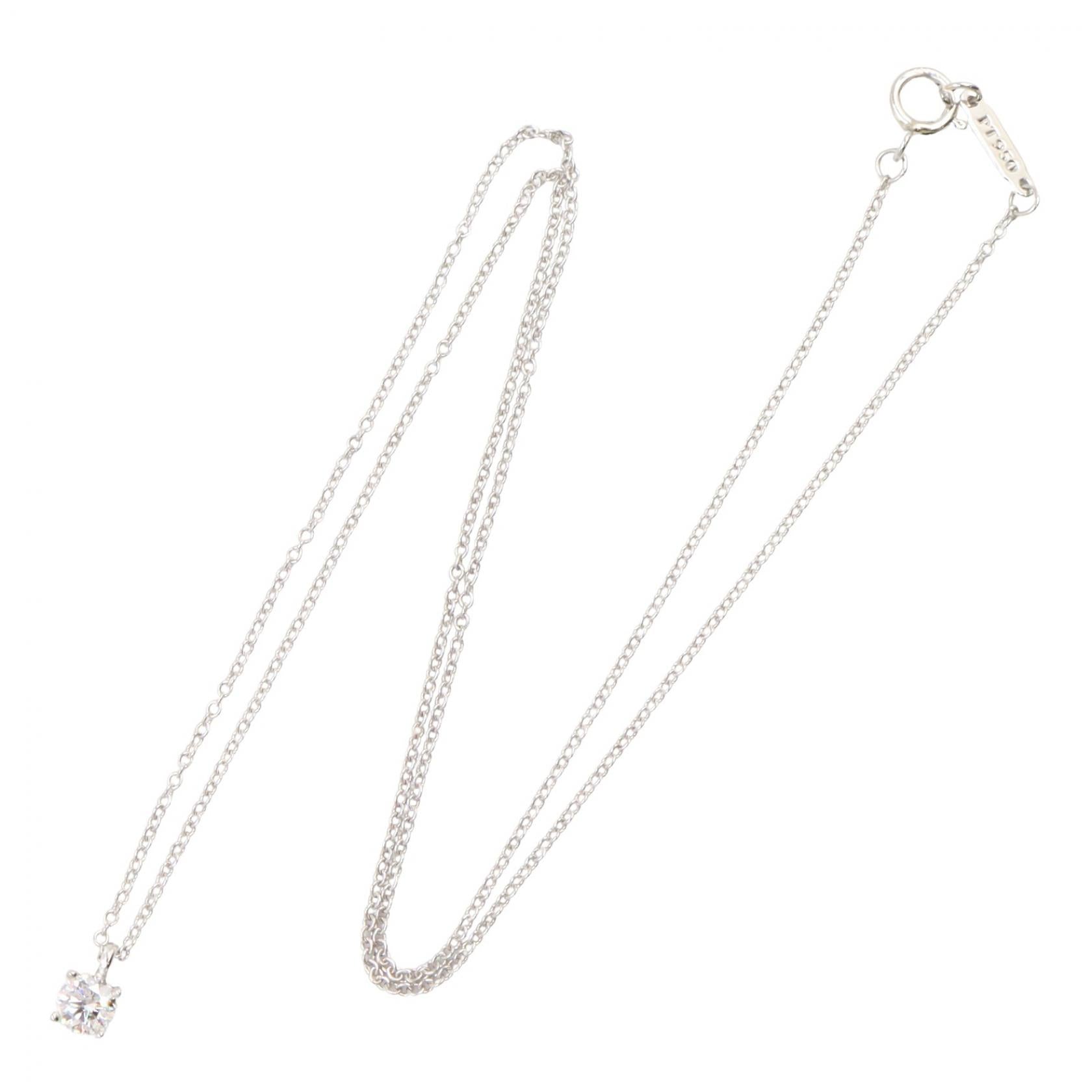 ソリティア ダイヤ ネックレス ネックレス PT950 ダイヤモンド プラチナ クリア ティファニー アクセサリー TIFFANY & Co.
