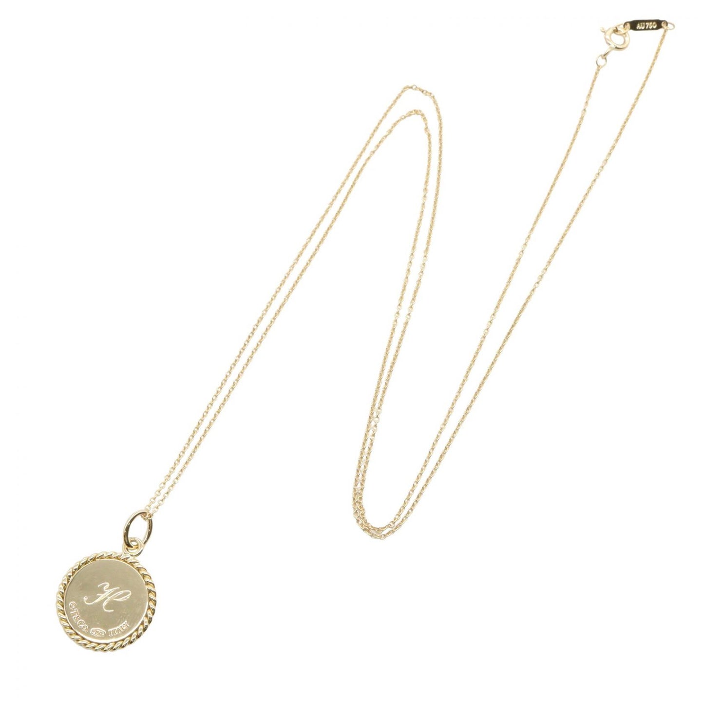コイン型 ネックレス H ネックレス K18YG イエローゴールド ティファニー アクセサリー TIFFANY & Co.