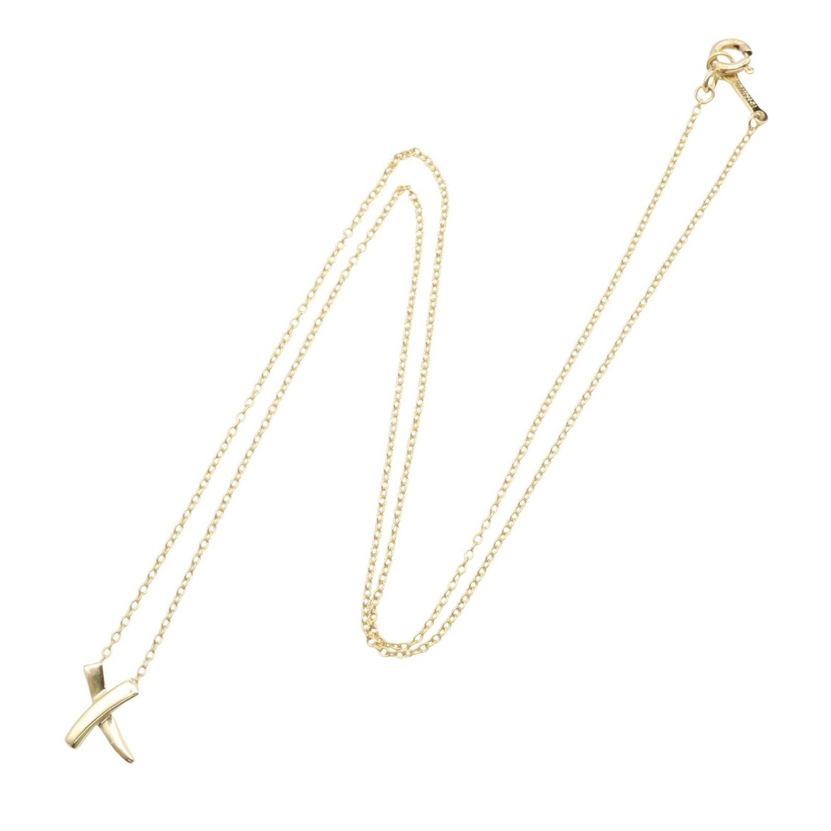 キス ネックレス ネックレス K18YG イエローゴールド ティファニー アクセサリー TIFFANY & Co.