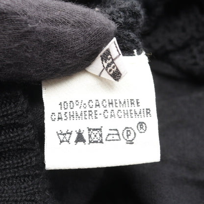 ニット メッシュ ポロシャツ カシミヤ ブラック エルメス