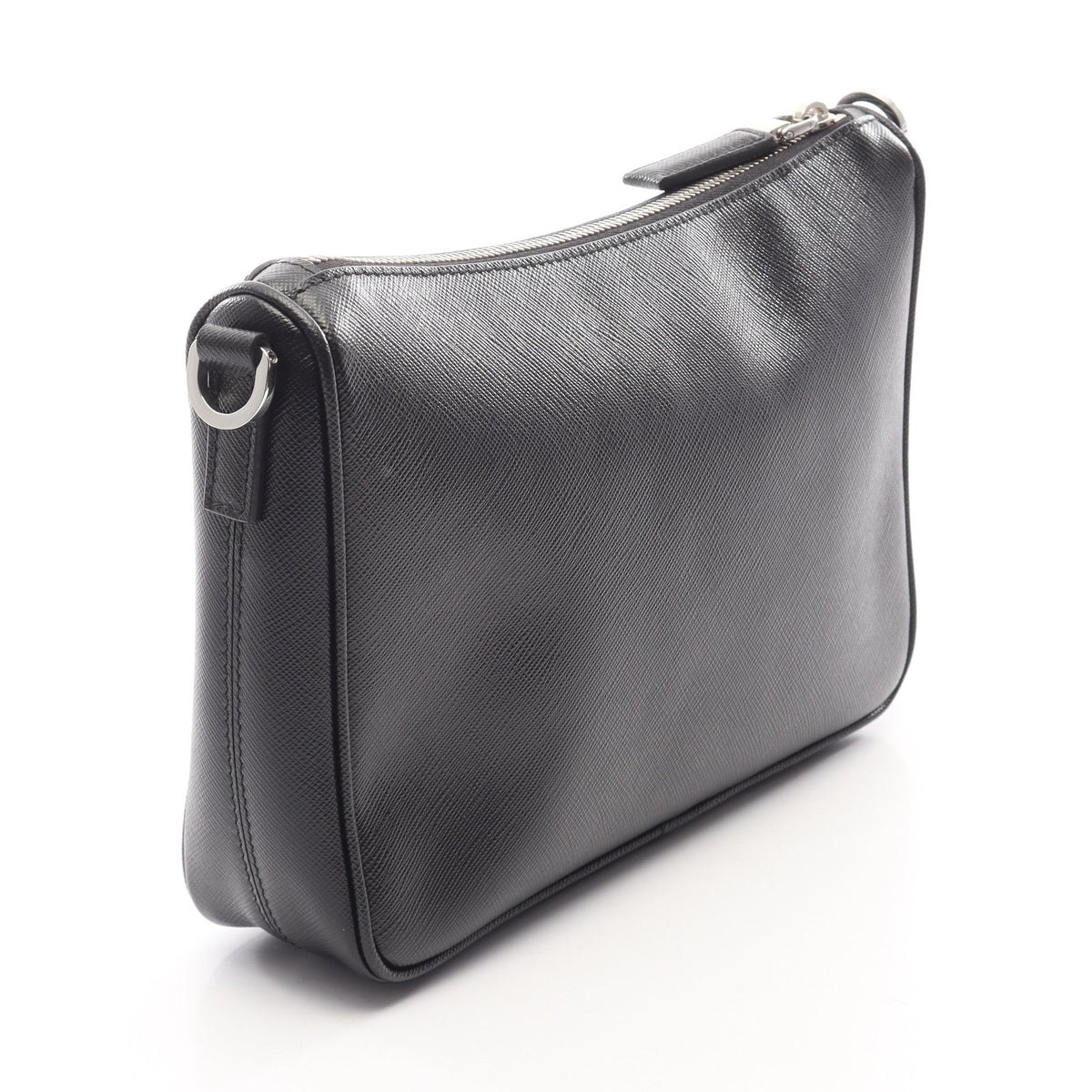 SAFFIANO TRAVEL ショルダーバッグ サフィアーノレザー ブラック プラダ
