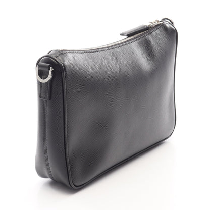 SAFFIANO TRAVEL ショルダーバッグ サフィアーノレザー ブラック プラダ