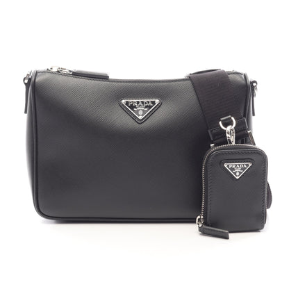 SAFFIANO TRAVEL ショルダーバッグ サフィアーノレザー ブラック プラダ