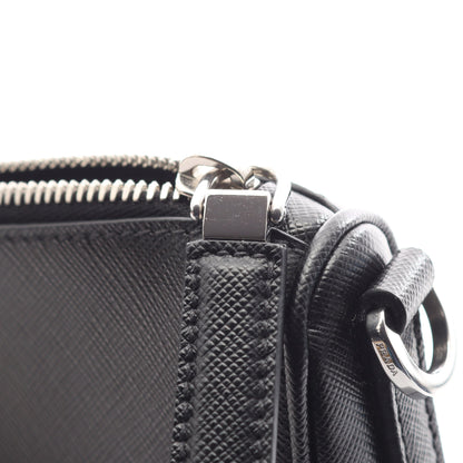 SAFFIANO TRAVEL ショルダーバッグ サフィアーノレザー ブラック プラダ