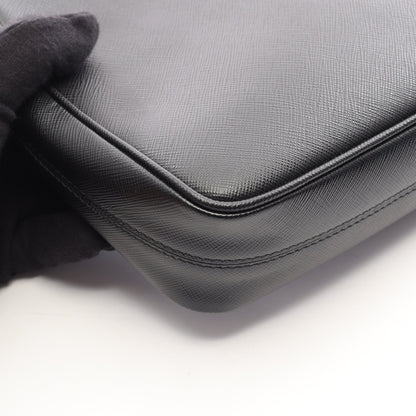 SAFFIANO TRAVEL ショルダーバッグ サフィアーノレザー ブラック プラダ