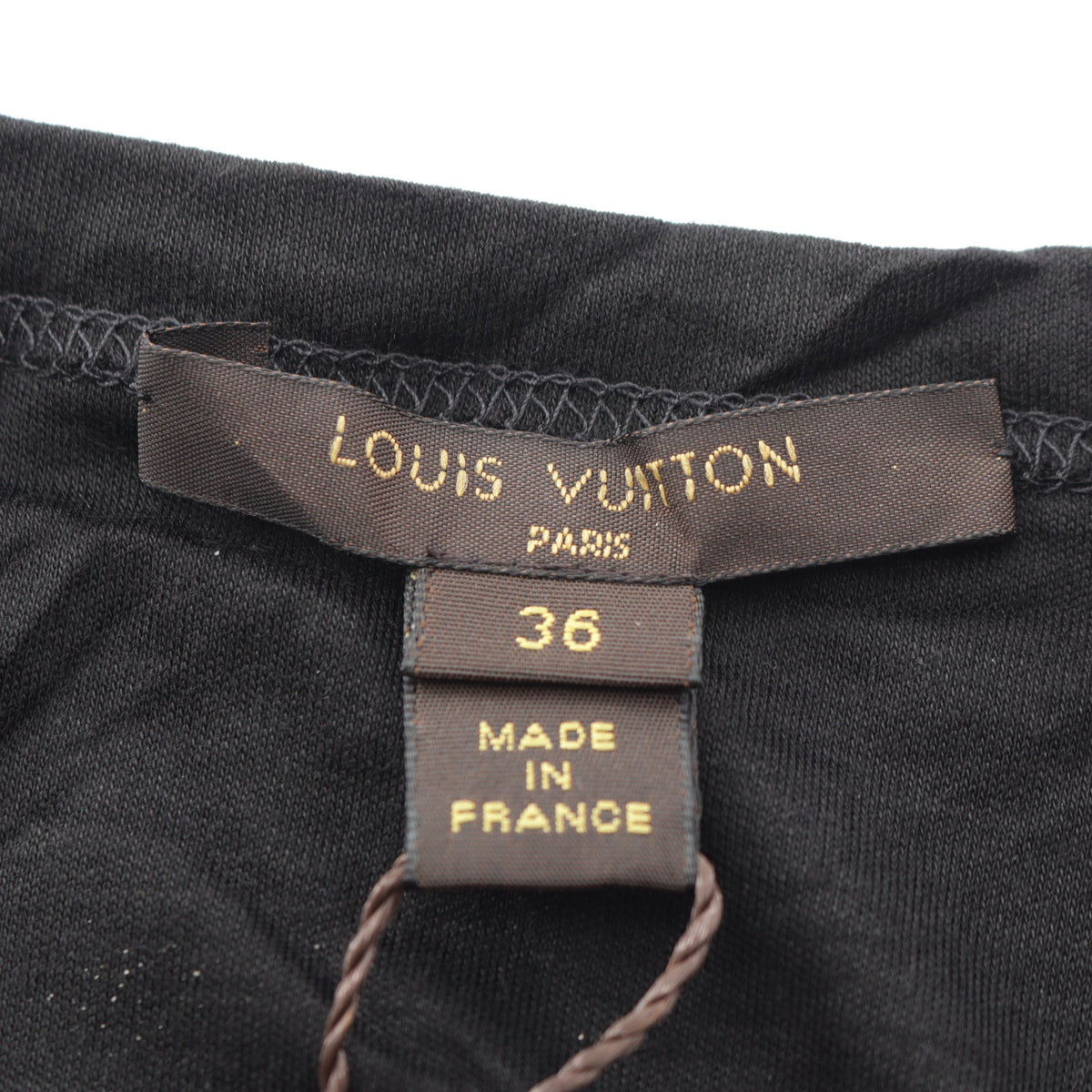 裾レース ワンピース レーヨン シルク ブラック ルイヴィトン ワンピース LOUIS VUITTON