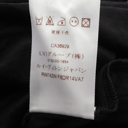裾レース ワンピース レーヨン シルク ブラック ルイヴィトン ワンピース LOUIS VUITTON