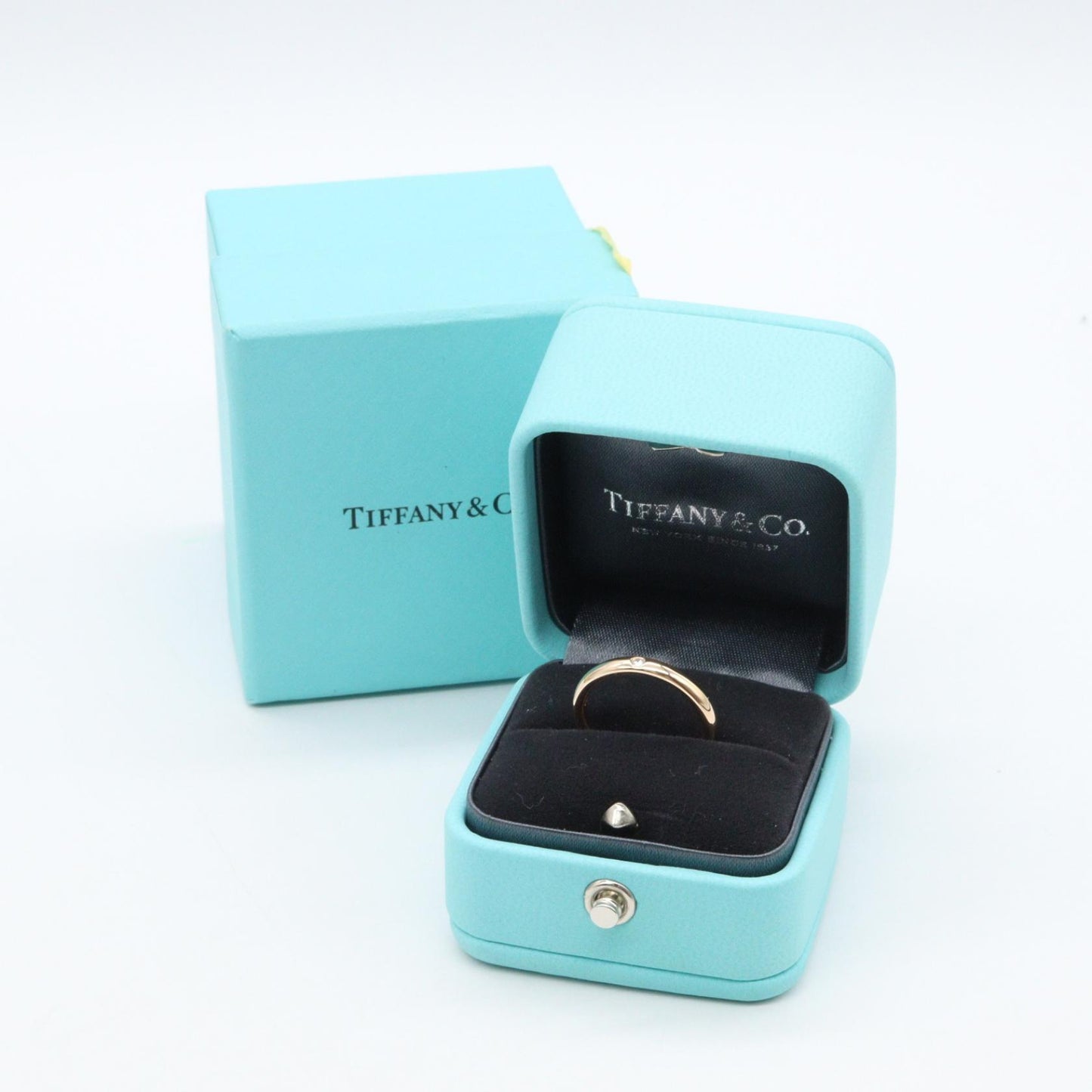 バンド リング 1PD リング 指輪 K18PG ダイヤモンド ピンクゴールド クリア ティファニー アクセサリー TIFFANY & Co.