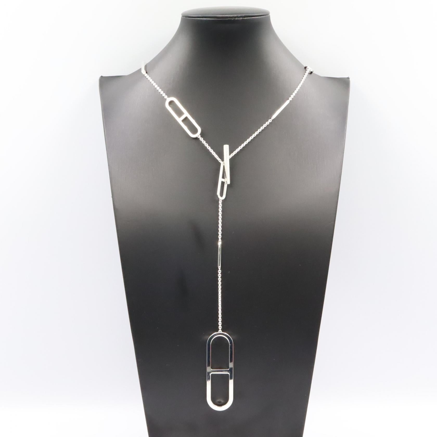 エバー シェーヌダンクル ロング ネックレス ネックレス SV925 シルバー エルメス アクセサリー HERMES