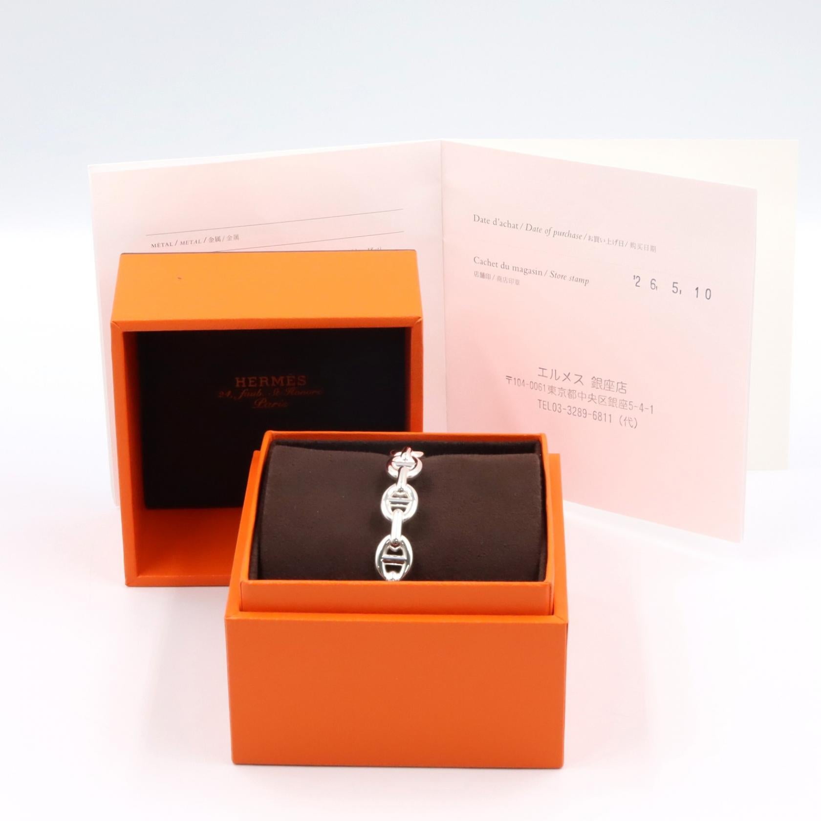 シェーヌダンクル アンシェネ ブレスレット LG ブレスレット SV925 シルバー エルメス アクセサリー HERMES