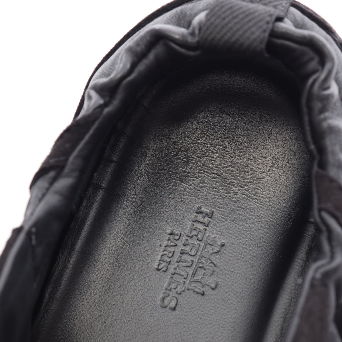 ジェット ローカットスニーカー レザー スエード ブラック エルメス シューズ HERMES