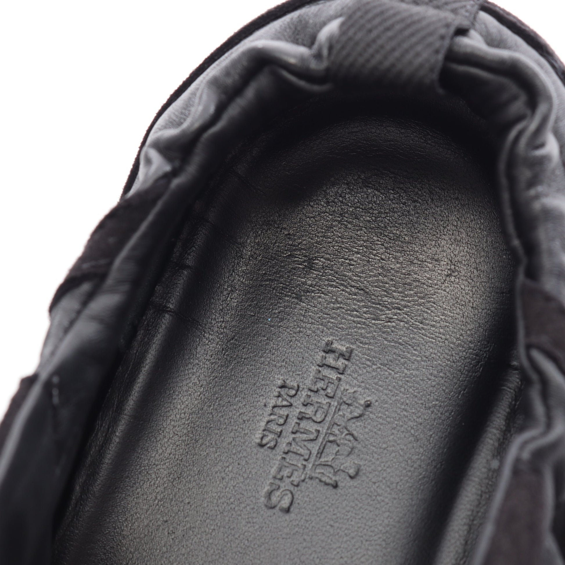 ジェット ローカットスニーカー レザー スエード ブラック エルメス シューズ HERMES