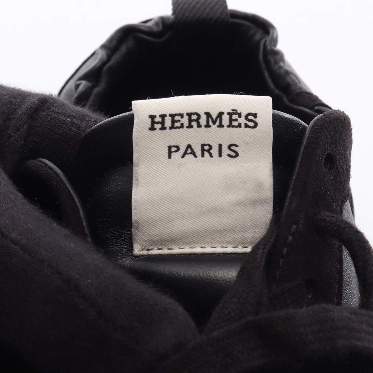 ジェット ローカットスニーカー レザー スエード ブラック エルメス シューズ HERMES