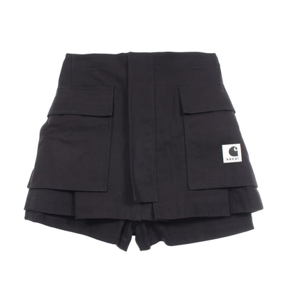 sacai × Carhartt WIP レイヤード ダックショーツ パンツ コットン ブラック サカイ