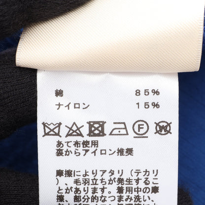 シェーヌダンクル シャツワンピース コットン ナイロン ブルー エルメス