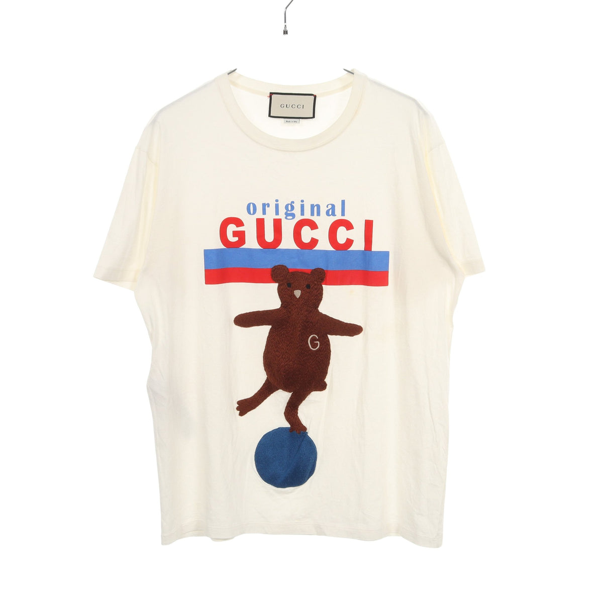 ベア 半袖Tシャツ コットン オフホワイト グッチ
