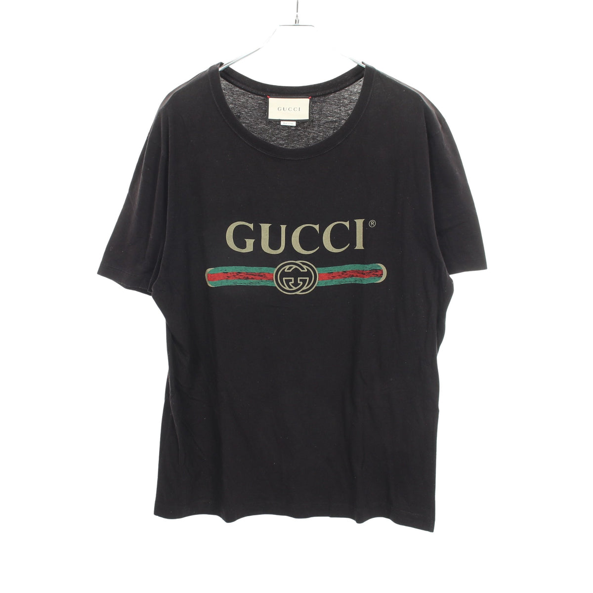 ロゴプリント 半袖Tシャツ コットン ブラック グッチ