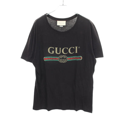 ロゴプリント 半袖Tシャツ コットン ブラック グッチ