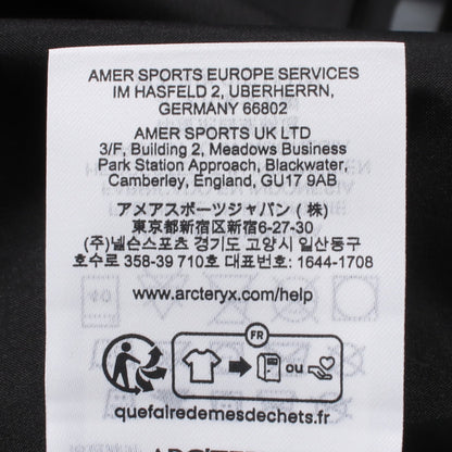 Beta Jacket フード付き マウンテンパーカー ナイロン ブラック アークテリクス