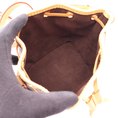ナノ ノエ モノグラム 2WAY ハンドバッグ PVC レザー ブラウン ルイヴィトン バッグ LOUIS VUITTON