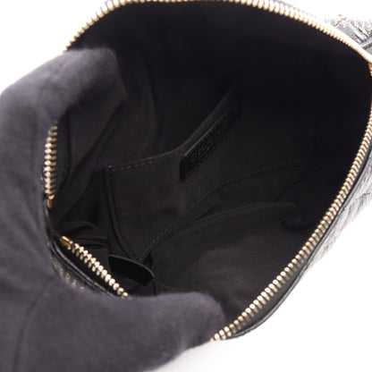 マトラッセ ボディバッグ ウエストバッグ レザー ブラック ゴールド金具 シャネル