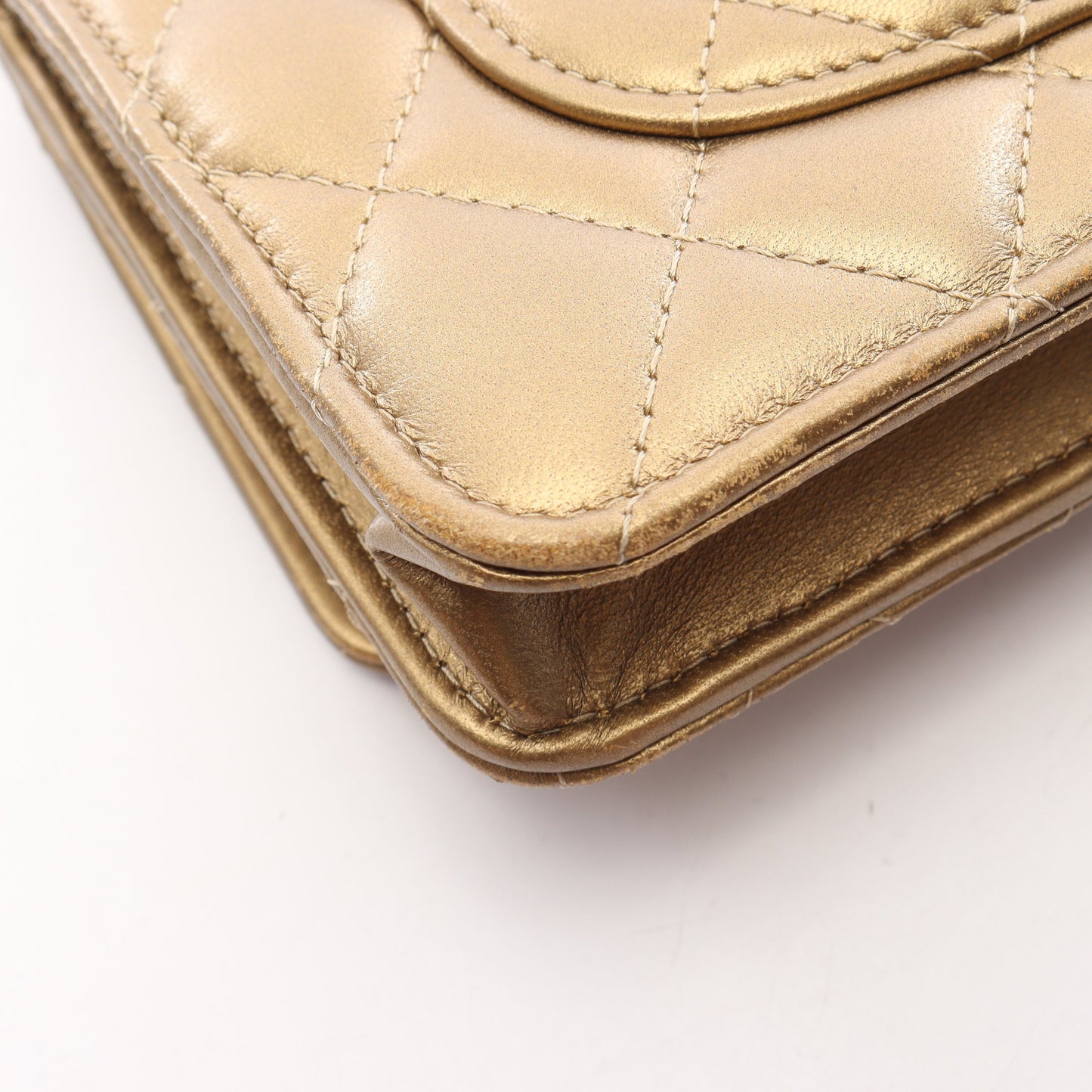 マトラッセ チェーンウォレット ラムスキン ゴールド ゴールド金具 シャネル