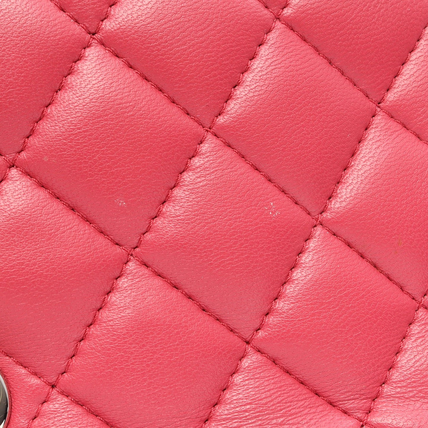 ミニマトラッセ チェーンショルダーバッグ ラムスキン ピンク シルバー金具 シャネル バッグ CHANEL