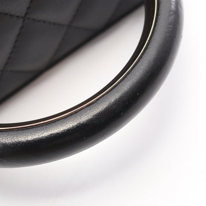 マトラッセ バニティバッグ チェーンショルダーバッグ ラムスキン ブラック ゴールド金具 シャネル バッグ CHANEL