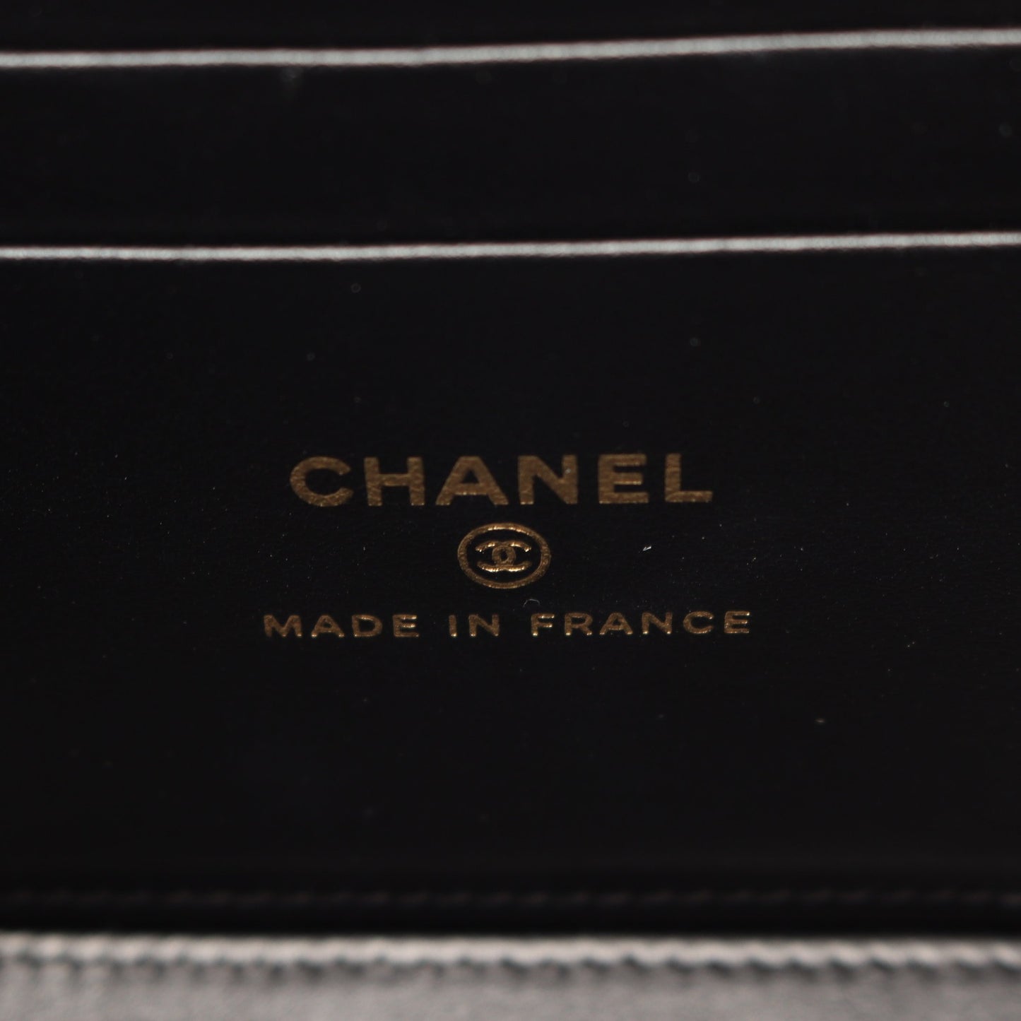 バニティ トランプモチーフ チェーンショルダーバッグ キャビアスキン ブラック ゴールド金具 シャネル バッグ CHANEL