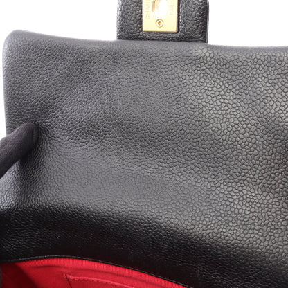 マトラッセ チェーンショルダーバッグ キャビアスキン ブラック ゴールド金具 シャネル バッグ CHANEL