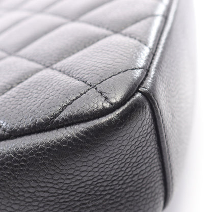 マトラッセ チェーンショルダーバッグ キャビアスキン ブラック ゴールド金具 シャネル バッグ CHANEL