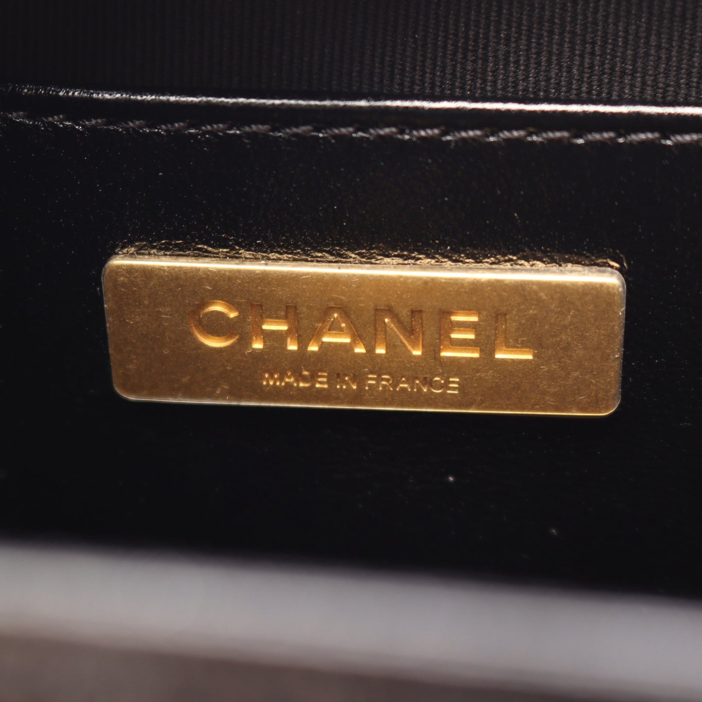 マトラッセ トップハンドル 2WAY チェーンショルダーバッグ レザー ブラック ゴールド金具 シャネル バッグ CHANEL