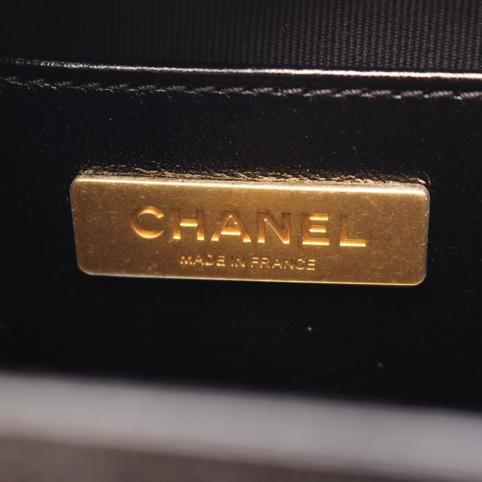 マトラッセ トップハンドル 2WAY チェーンショルダーバッグ レザー ブラック ゴールド金具 シャネル バッグ CHANEL