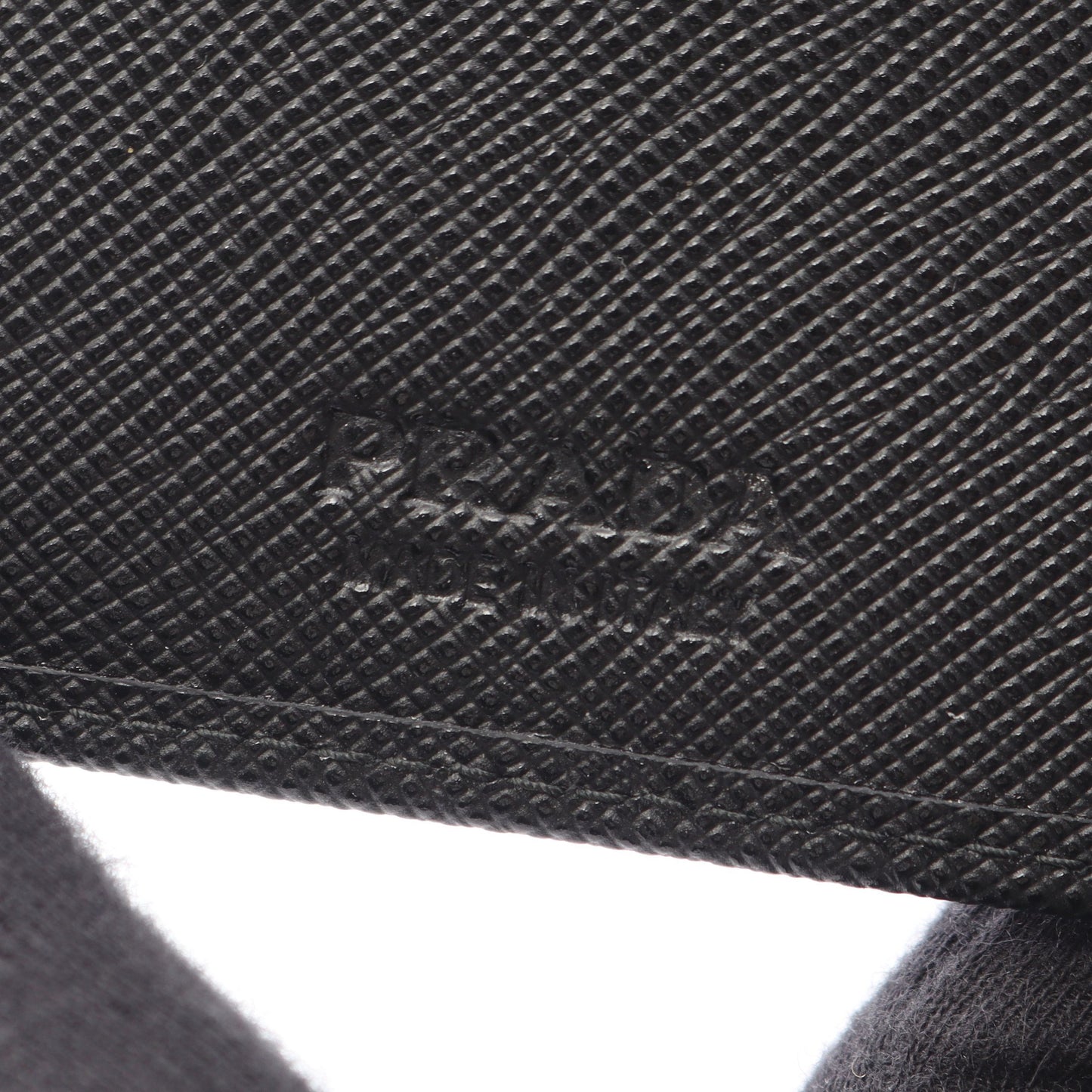 SAFFIANO TRIANG マネークリップ付き 札入れ サフィアーノレザー ブラック プラダ 財布・小物 PRADA