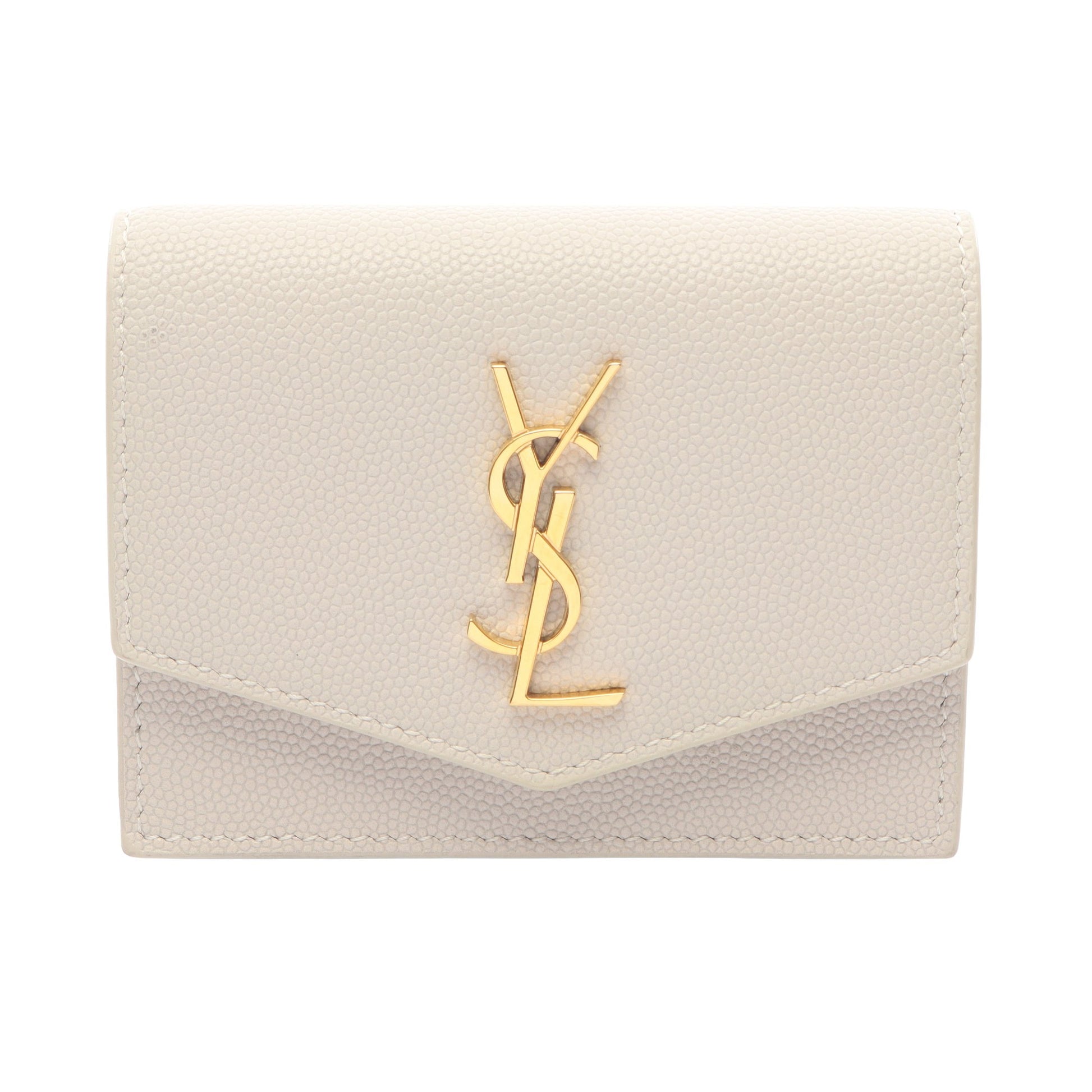 アップタウン カードケース レザー オフホワイト サンローランパリ 財布・小物 SAINT LAURENT PARIS