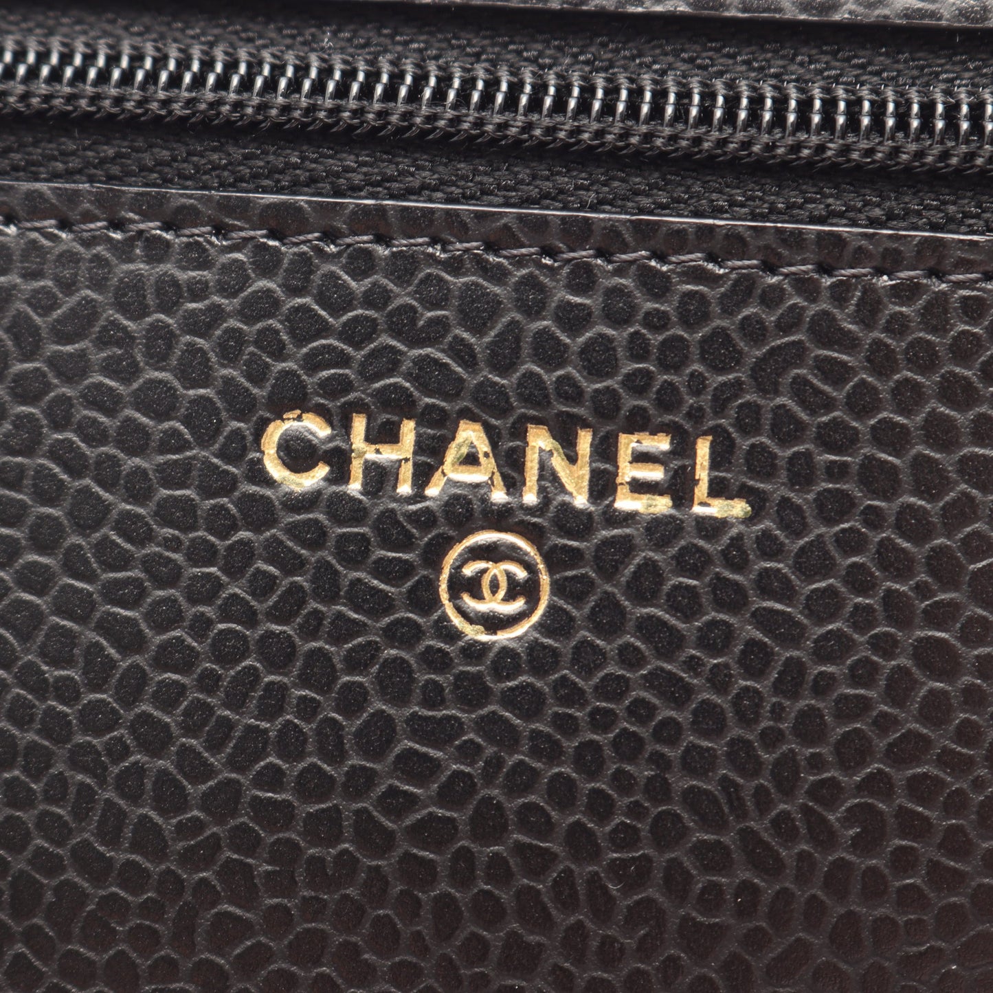 マトラッセ チェーンウォレット キャビアスキン ブラック ゴールド金具 シャネル バッグ CHANEL