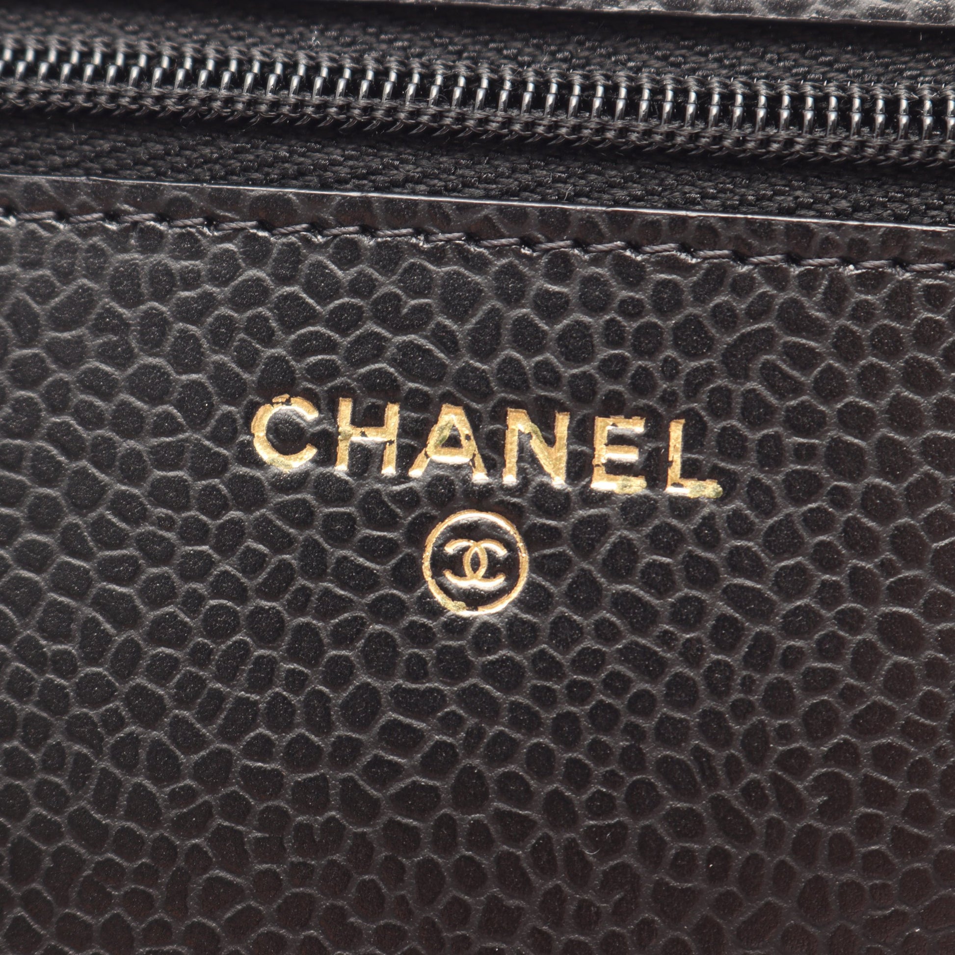 マトラッセ チェーンウォレット キャビアスキン ブラック ゴールド金具 シャネル バッグ CHANEL