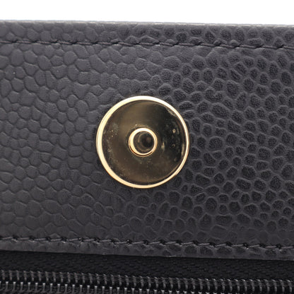 マトラッセ チェーンウォレット キャビアスキン ブラック ゴールド金具 シャネル バッグ CHANEL