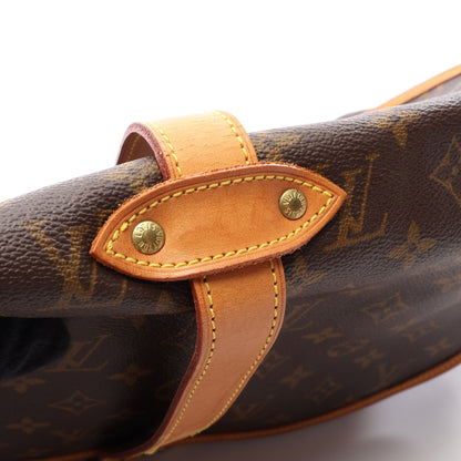 ソミュール35 モノグラム ショルダーバッグ PVC レザー ブラウン ルイヴィトン バッグ LOUIS VUITTON