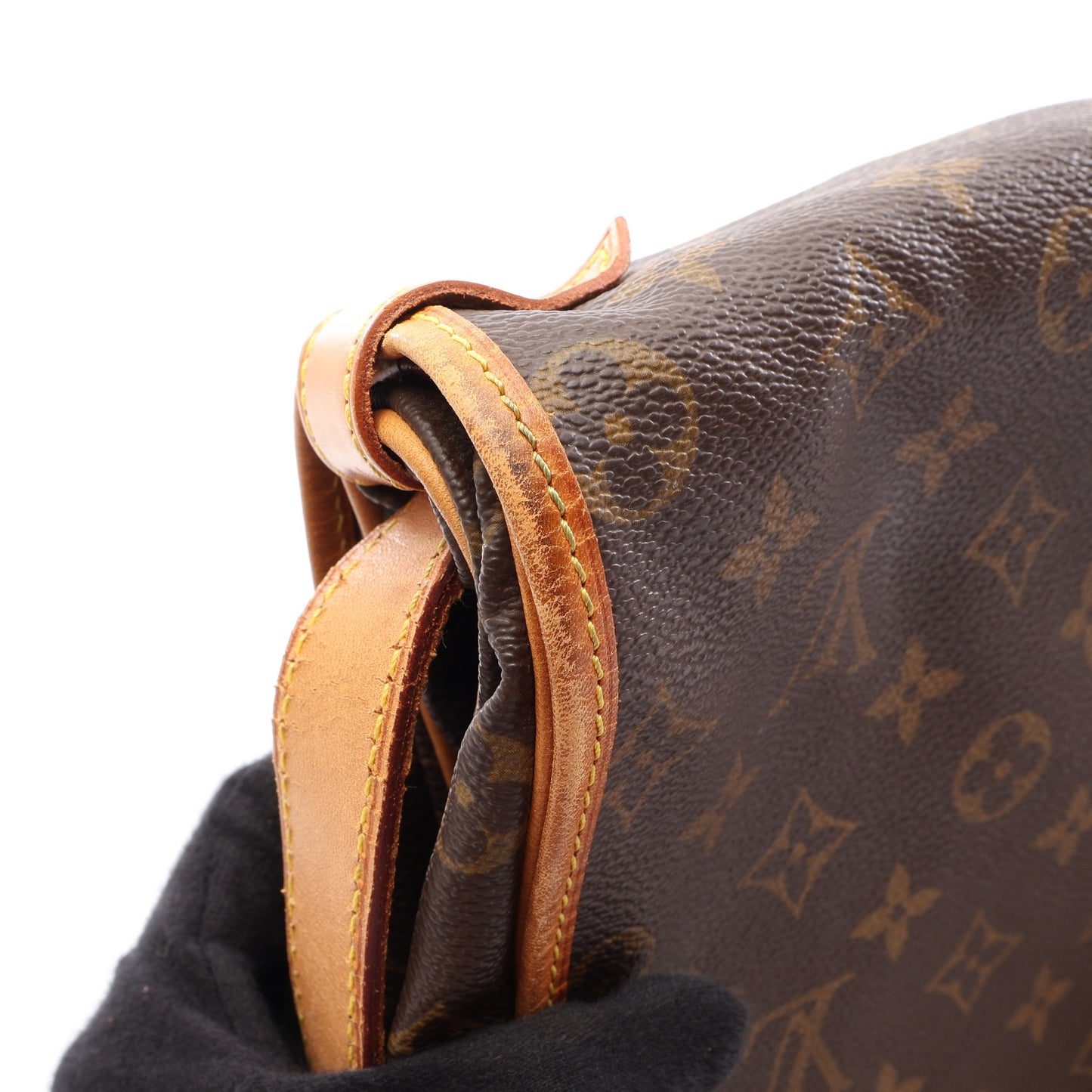 ソミュール35 モノグラム ショルダーバッグ PVC レザー ブラウン ルイヴィトン バッグ LOUIS VUITTON