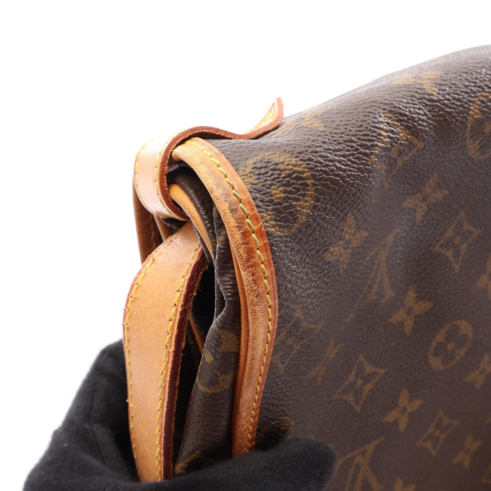 ソミュール35 モノグラム ショルダーバッグ PVC レザー ブラウン ルイヴィトン バッグ LOUIS VUITTON