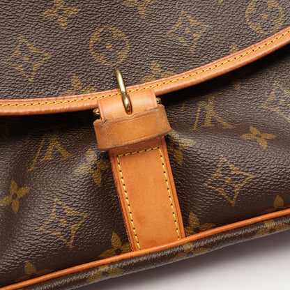 ソミュール35 モノグラム ショルダーバッグ PVC レザー ブラウン ルイヴィトン バッグ LOUIS VUITTON