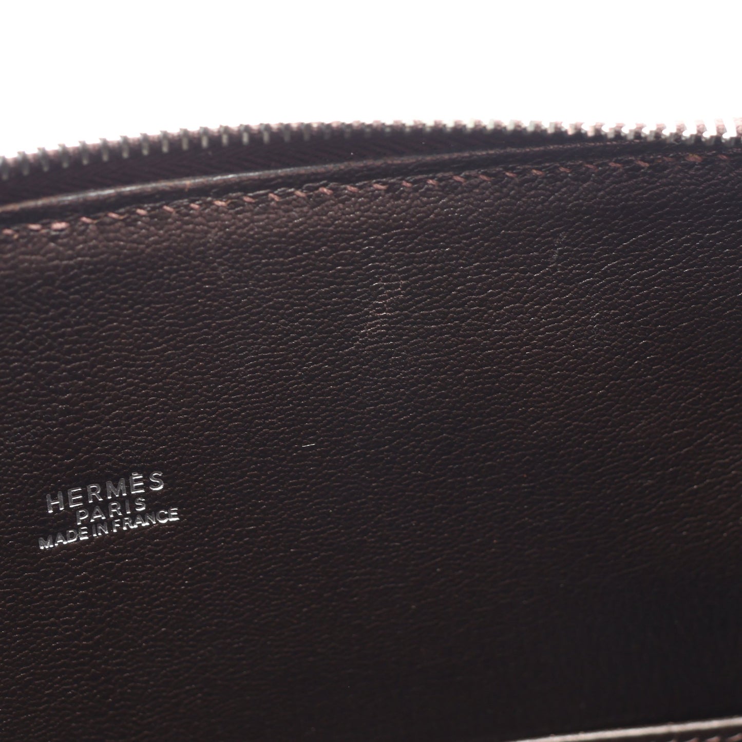 エスカパーダ エベンヌ ハンドバッグ トゴ ダークブラウン シルバー金具 □G刻印 エルメス バッグ HERMES