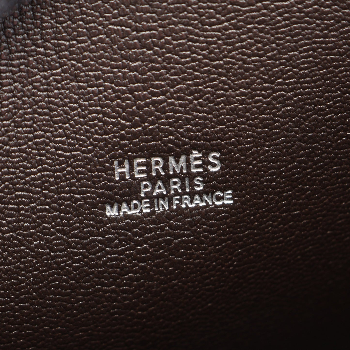 エスカパーダ エベンヌ ハンドバッグ トゴ ダークブラウン シルバー金具 □G刻印 エルメス バッグ HERMES